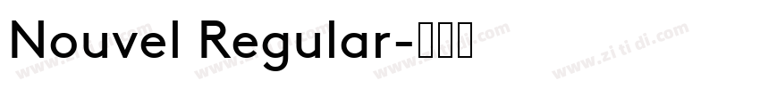 Nouvel Regular字体转换